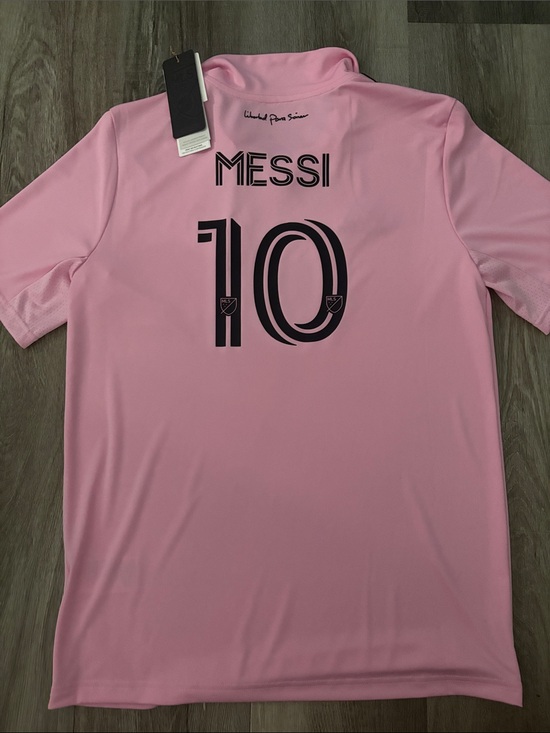 adidas Other - Messi Adidas Inter Miami Pink Soccer Jersey with Black Accents